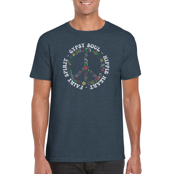 Hippie Heart rundhalsad t-shirt 5330