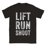 Lift Run Shoot svart t-shirt 5582-sv