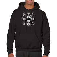 Viking hoodie Dubbeltryck 5243