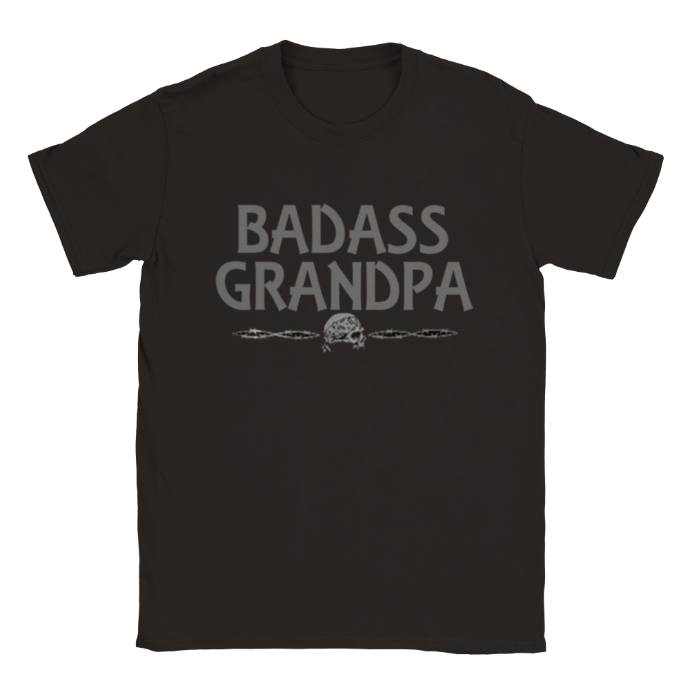 Badass Grandpa black T-shirt 5098