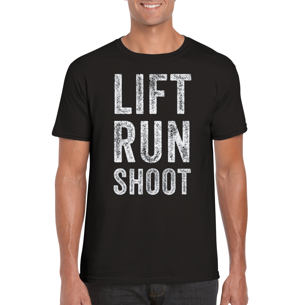 Lift Run Shoot svart t-shirt 5582-sv