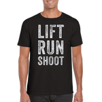 Lift Run Shoot svart t-shirt 5582-sv