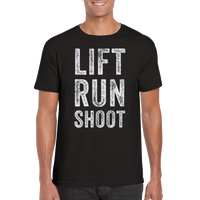 Lift Run Shoot svart t-shirt 5582-sv