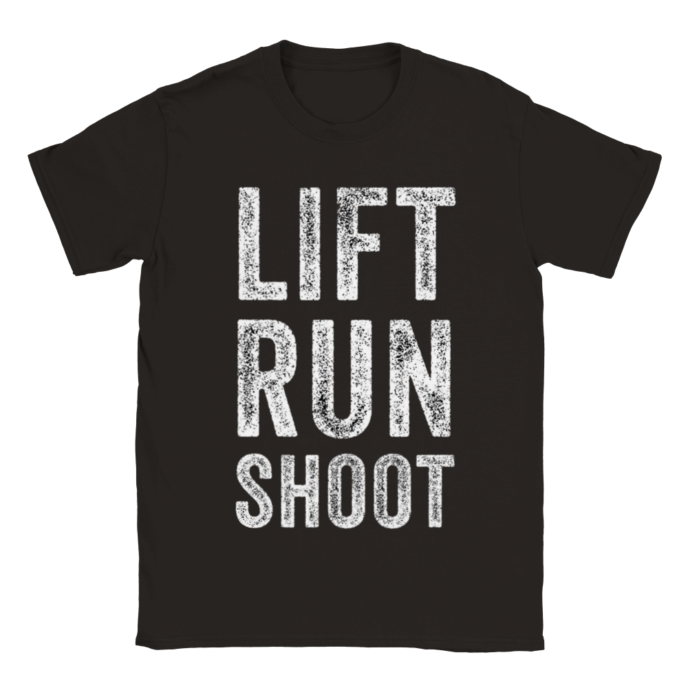 Lift Run Shoot svart t-shirt 5582-sv