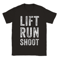 Lift Run Shoot svart t-shirt 5582-sv