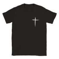 Breast cross round neck t-shirt 5095