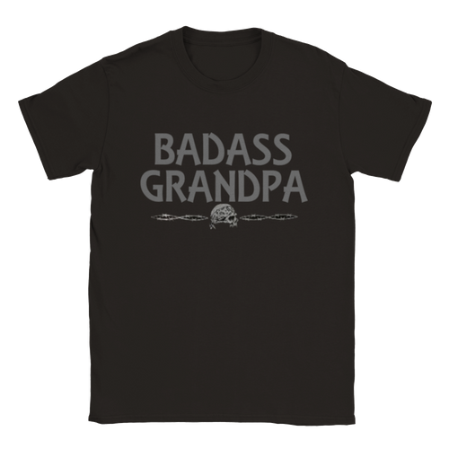 Badass Grandpa svart t-shirt 5098