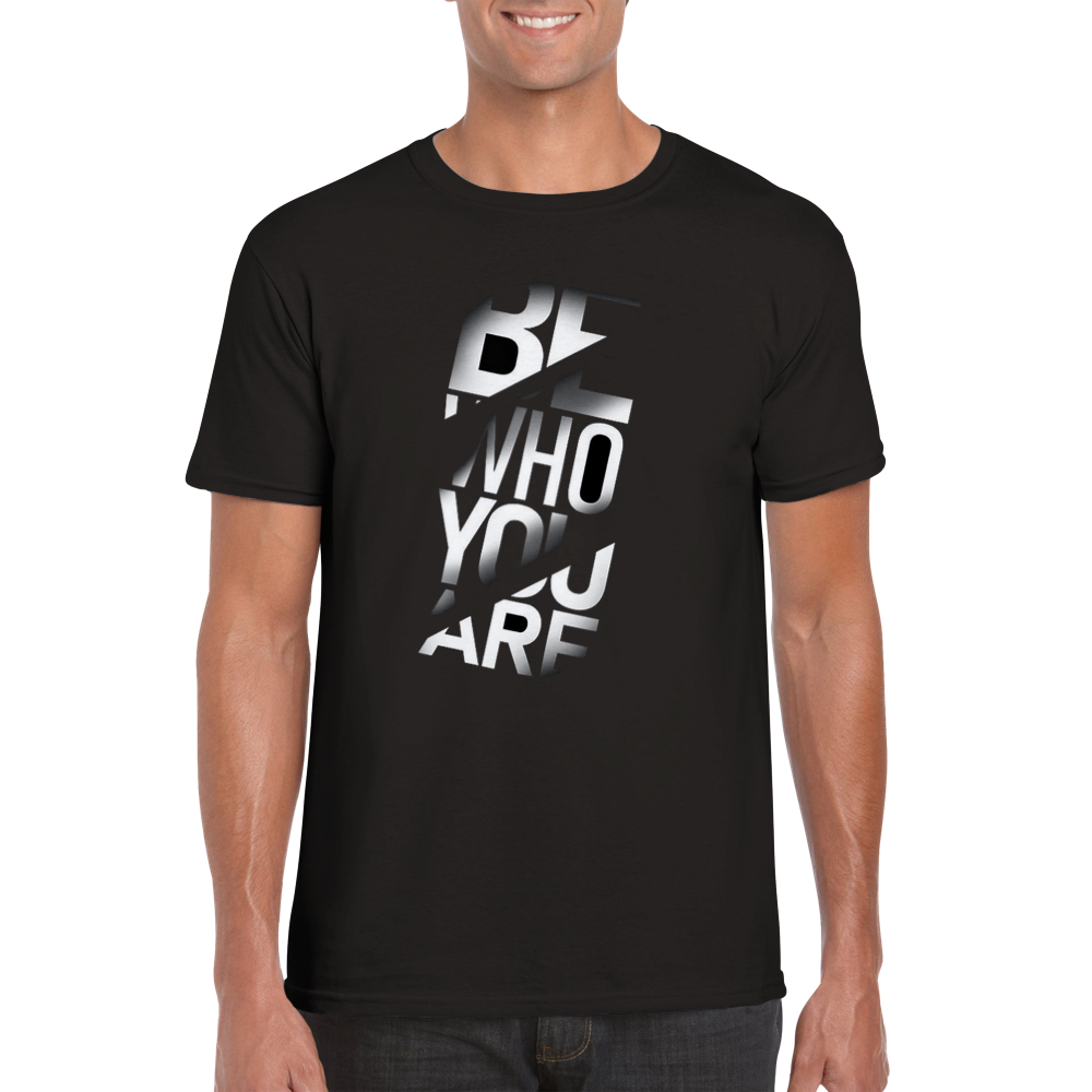 Be who you rundhalsad t-shirt 5473