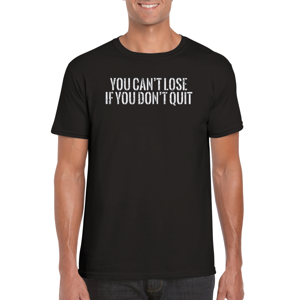 Dont quit rundhalsad t-shirt 5496