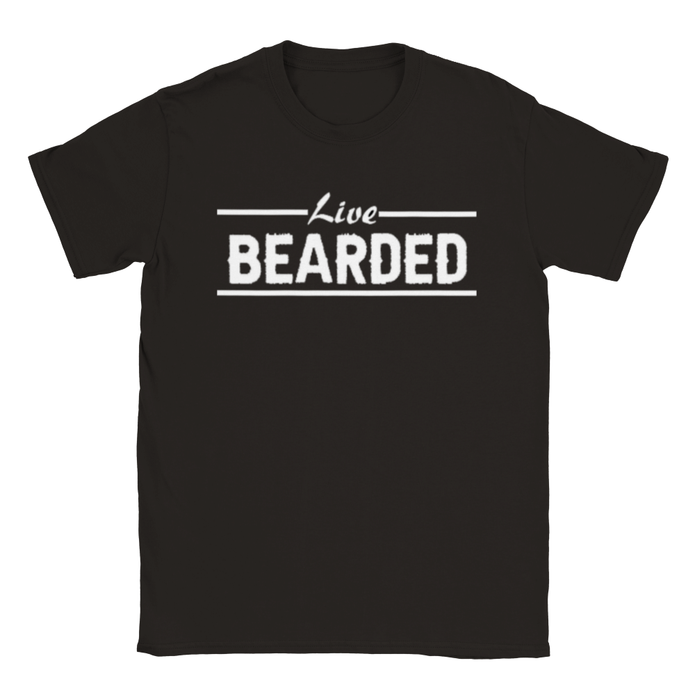 Bearded rundhalsad t-shirt 5305