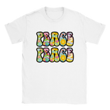 Peace rundhalsad t-shirt 5203