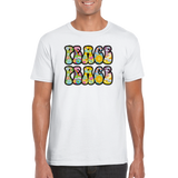 Peace rundhalsad t-shirt 5203