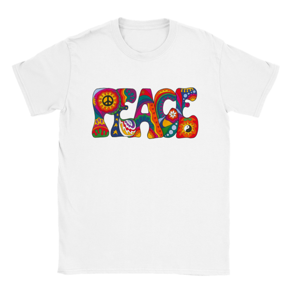 Peace rundhalsad t-shirt 5210