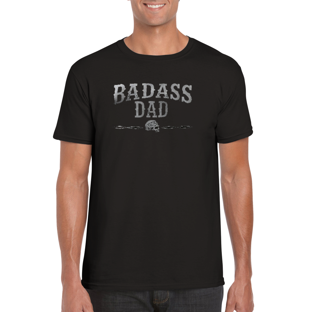 Badass dad svart  t-shirt 5038