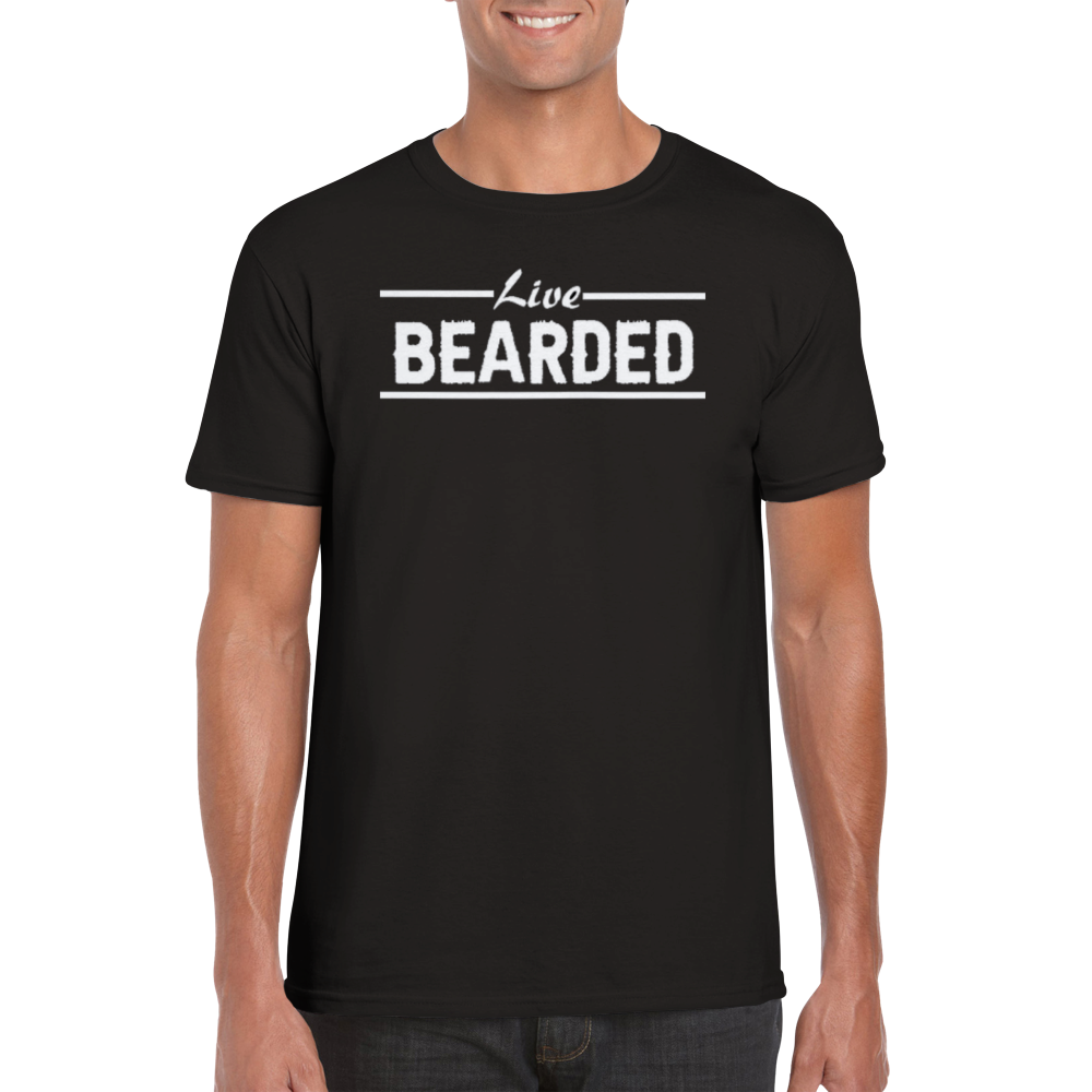 Bearded rundhalsad t-shirt 5305