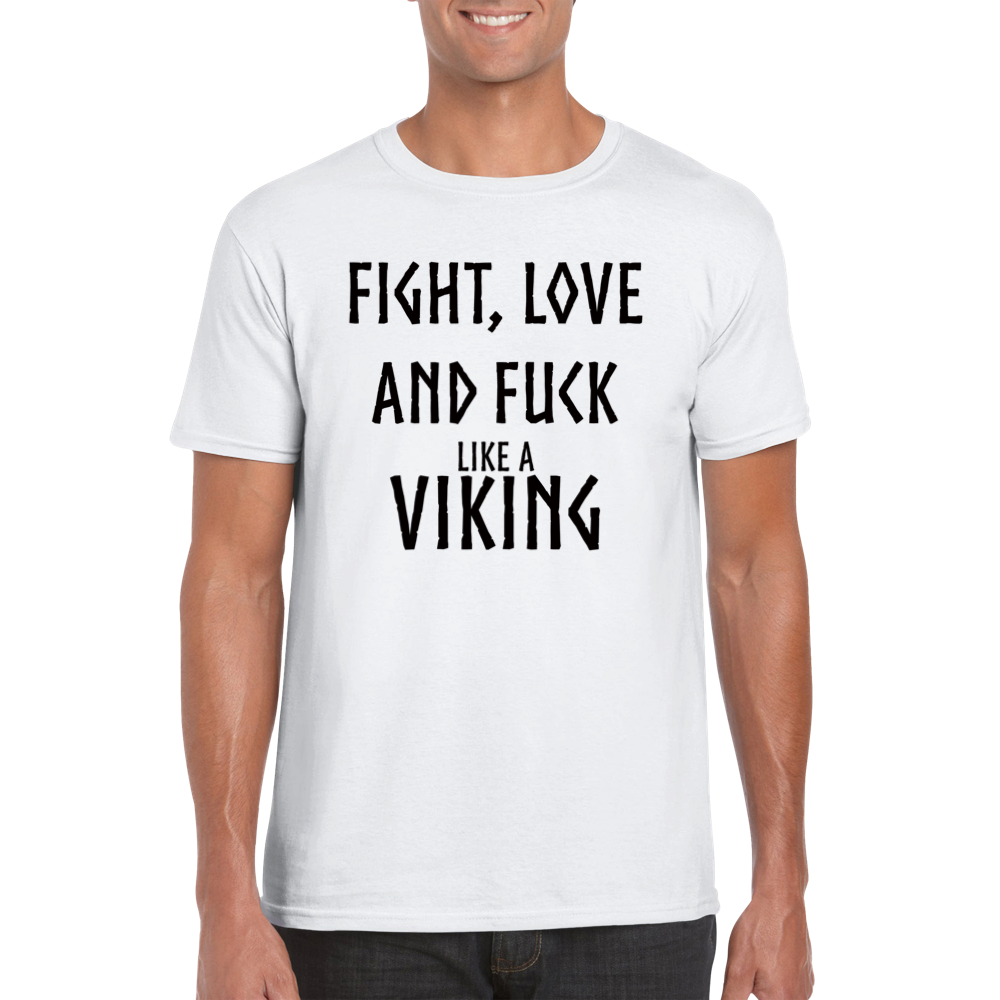 Fight vit rundhalsad t-shirt 5463