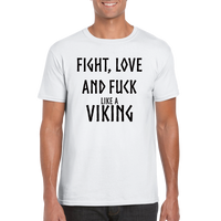 Fight vit rundhalsad t-shirt 5463