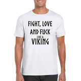 Fight vit rundhalsad t-shirt 5463