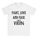 Fight vit rundhalsad t-shirt 5463