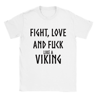 Fight vit rundhalsad t-shirt 5463