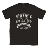 Vintage 40 years t-shirt 5326