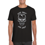 Live fast rundhalsad t-shirt 5466