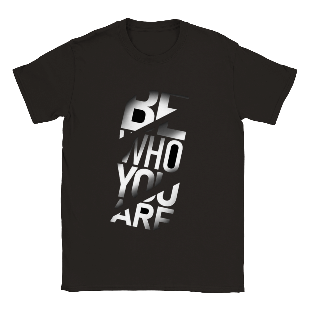 Be who you rundhalsad t-shirt 5473