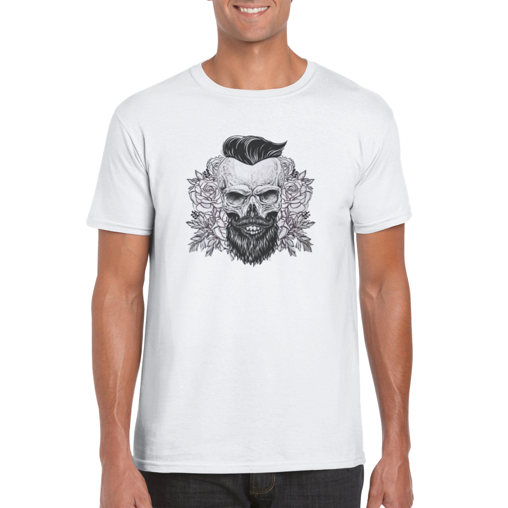 Bearded skull  t-shirt 5058