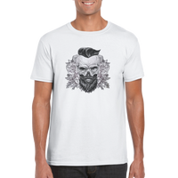 Bearded skull  t-shirt 5058