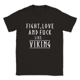 Fight svart rundhalsad t-shirt 5464