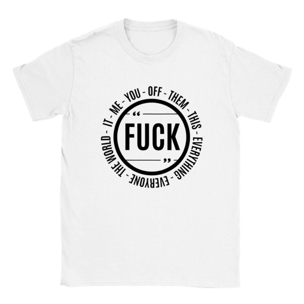 Fuck rundhalsad t-shirt 5439