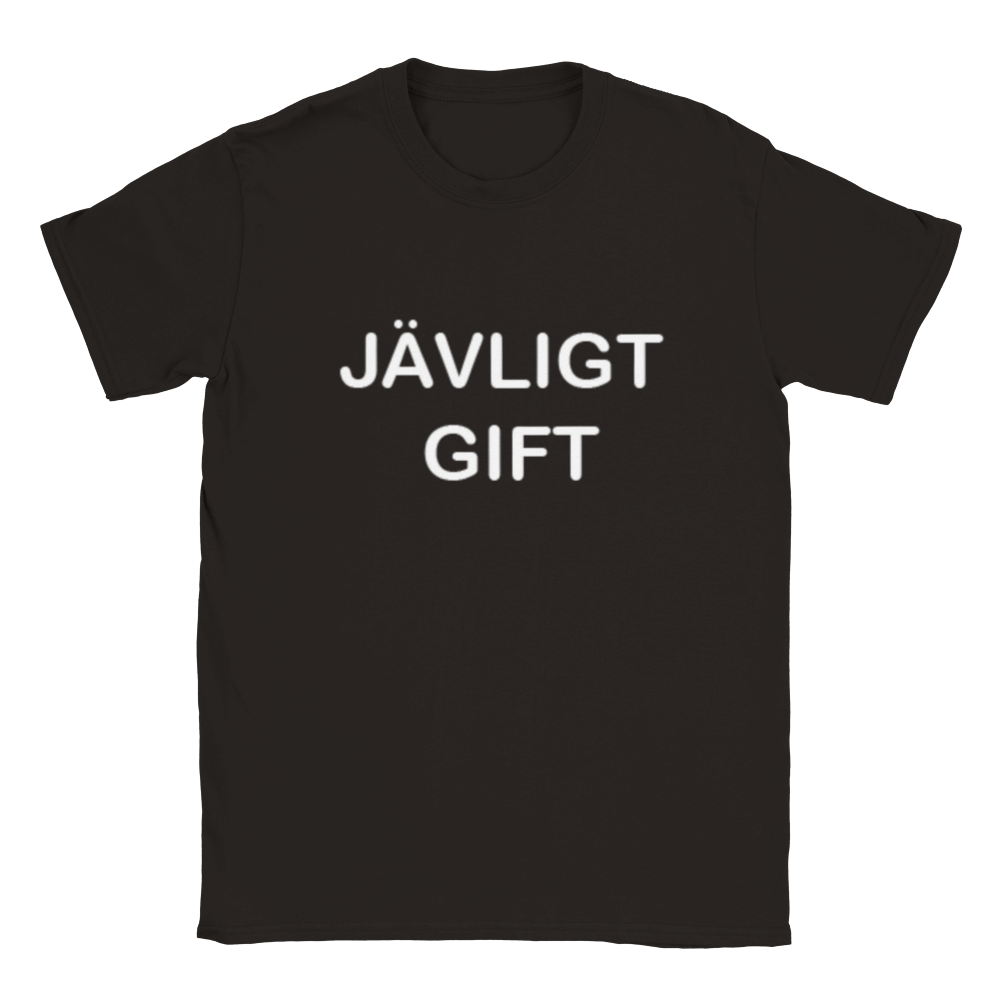 Jävligt Gift rundhalsad t-shirt 5053