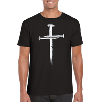 Cross Black rundhalsad t-shirt 5005