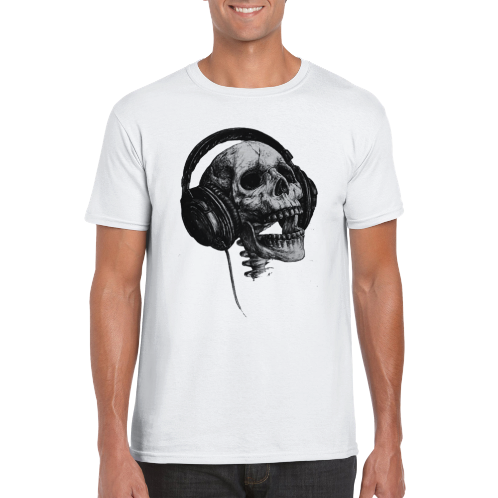 Klassisk skull rundhalsad t-shirt 5023