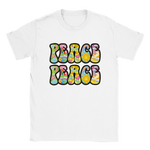 Peace rundhalsad t-shirt 5203