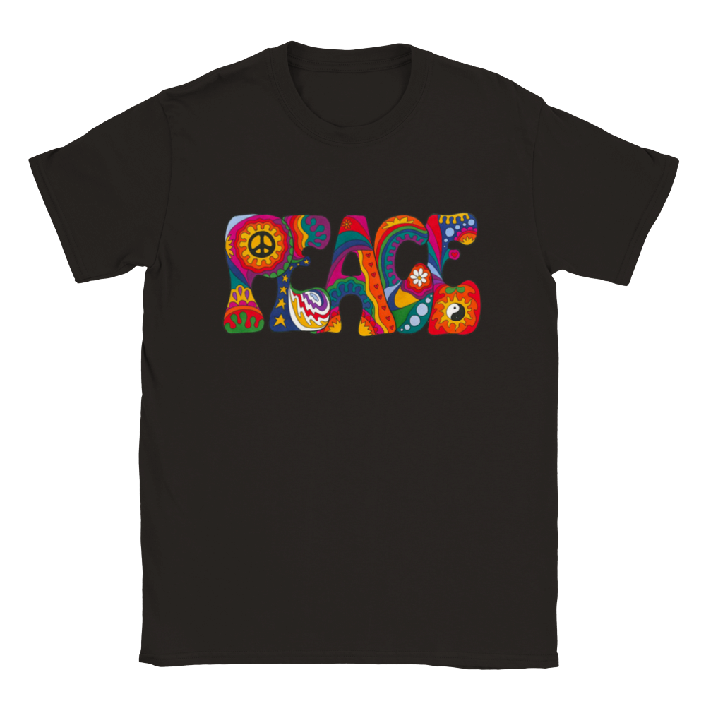 Peace rundhalsad t-shirt 5210